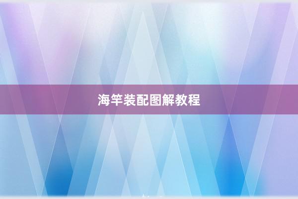 海竿装配图解教程